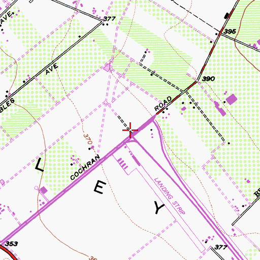 Topographic Map of Exit 367, CA