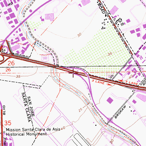 Topographic Map of Exit 390, CA