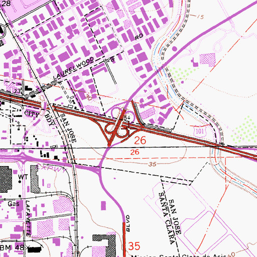 Topographic Map of Exit 391, CA