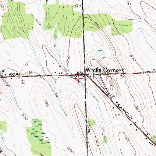 Topographic Map of School Number 5 (historical), NY