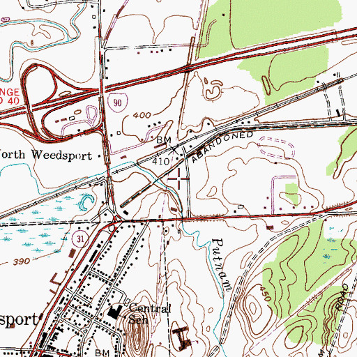 Topographic Map of The Patch (historical), NY