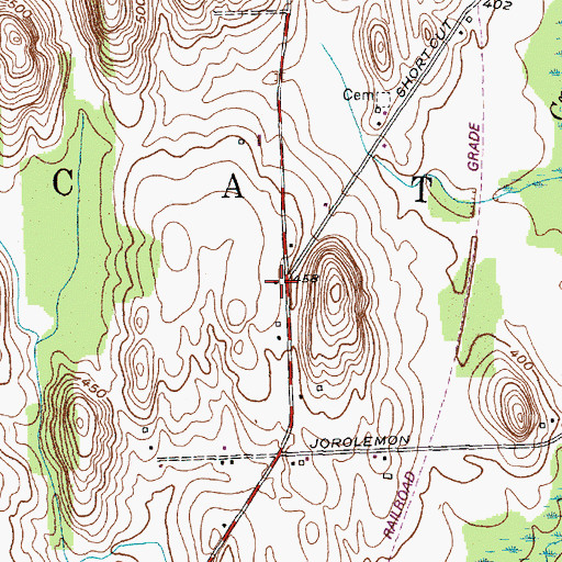 Topographic Map of School Number 2 (historical), NY