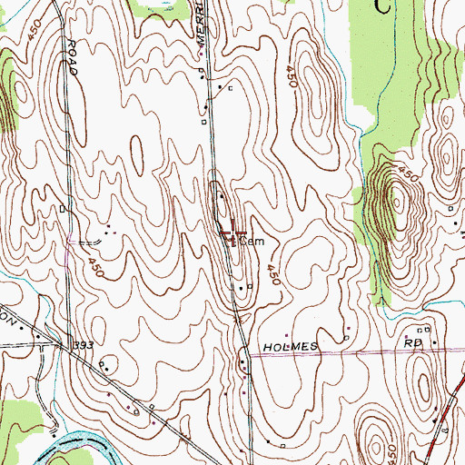 Topographic Map of School Number 10 (historical), NY