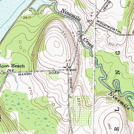 Topographic Map of School Number 12 (historical), NY