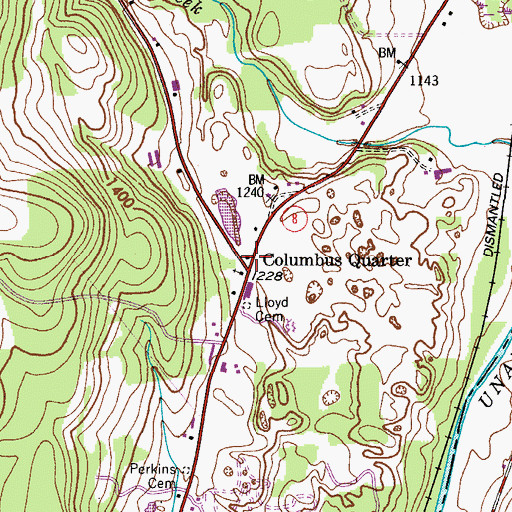 Topographic Map of School Number 9 (historical), NY