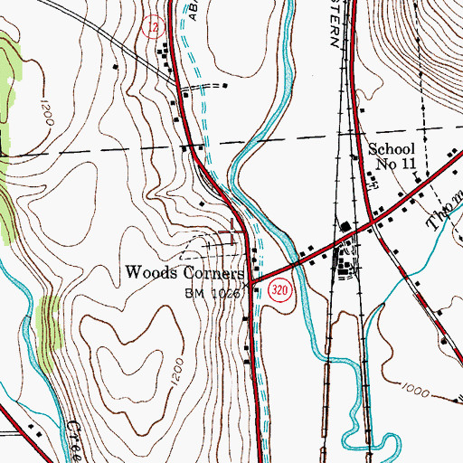 Topographic Map of Saint Pauls Cemetery, NY