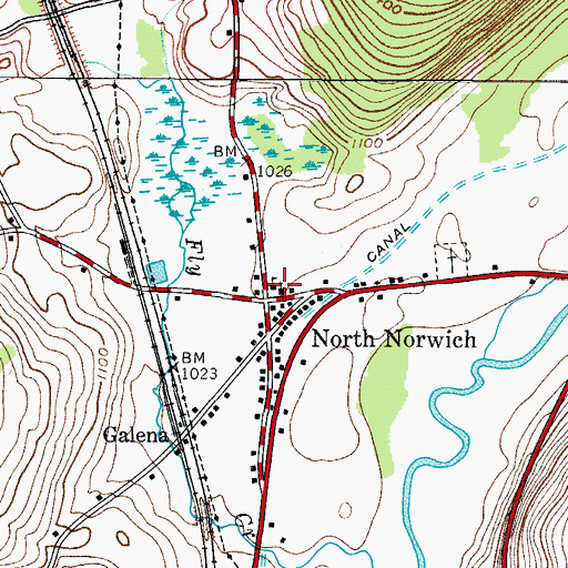Topographic Map of School Number 3 (historical), NY