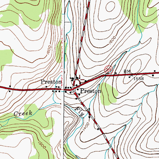 Topographic Map of School Number 4 (historical), NY