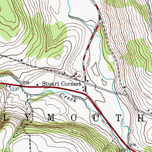 Topographic Map of School Number 5 (historical), NY