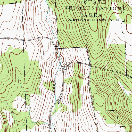 Topographic Map of School Number 5 (historical), NY