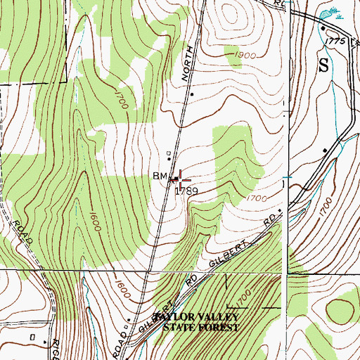 Topographic Map of School Number 8 (historical), NY
