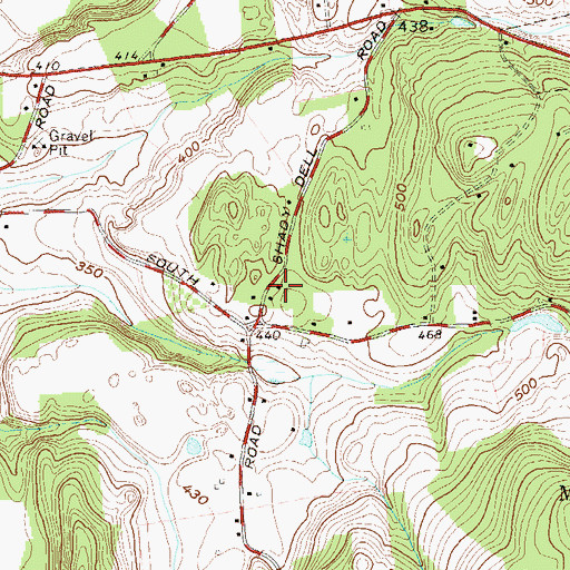 Topographic Map of Shady Dell School (historical), NY