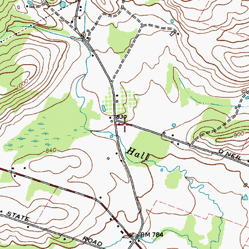 Topographic Map of Scotchbush School (historical), NY