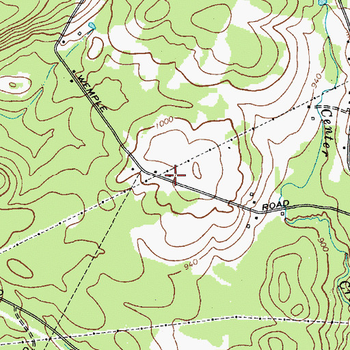 Topographic Map of Wemple School (historical), NY