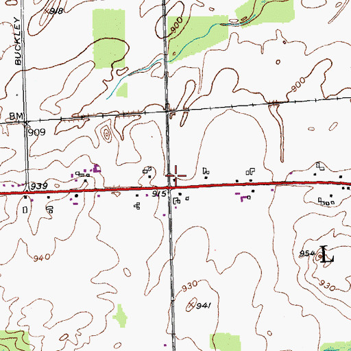 Topographic Map of School Number 8 (historical), NY