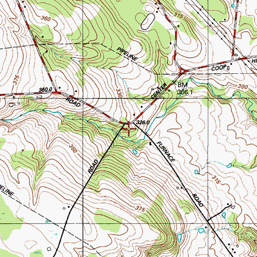 Topographic Map of Brick Schoolhouse (historical), NY