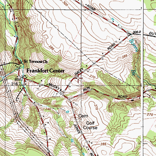 Topographic Map of Dutch Hill School (historical), NY