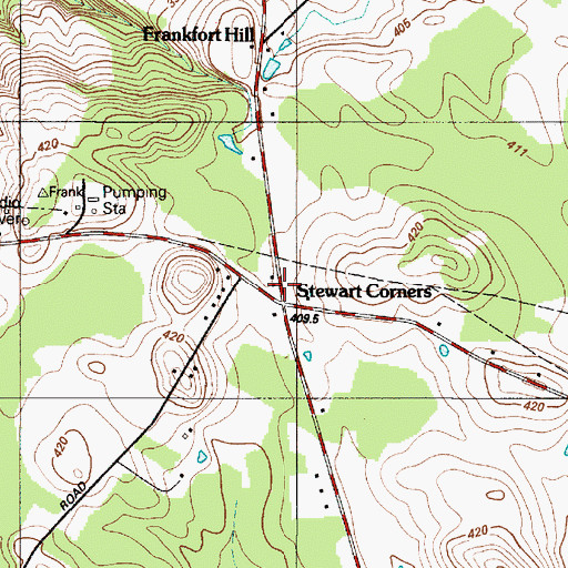 Topographic Map of School Number 10 (historical), NY