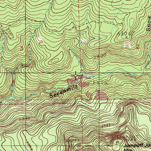 Topographic Map of Sweeney Creek, OR
