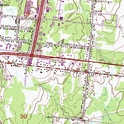 Topographic Map of First Assembly of God Church, MN