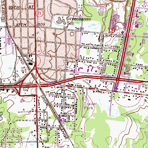 Topographic Map of Saint Michael's Orthodox Church, MN