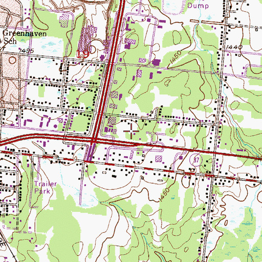 Topographic Map of Church of Christ, MN
