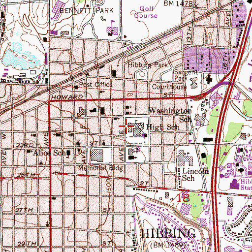 Topographic Map of Holy Trinity Lutheran Church, MN