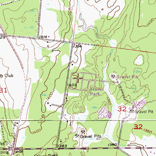 Topographic Map of Country Estates Mobile Home Park, MN