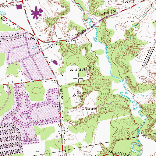 Topographic Map of Eli Whitney Elementary School, CT