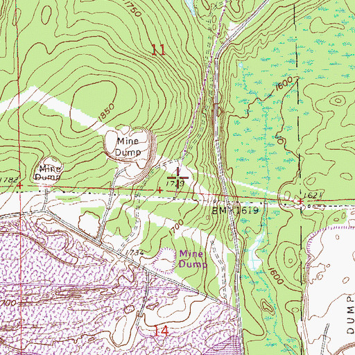 Topographic Map of Holter Post Office (historical), MN