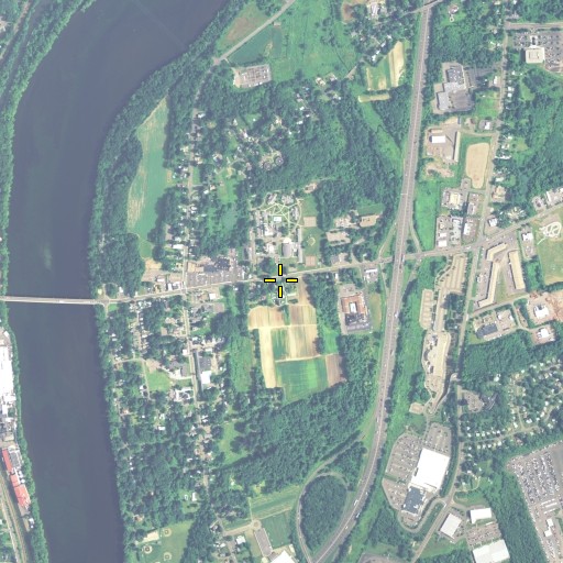 Aerial/Satellite Image of Warehouse Point Elementary School, CT
