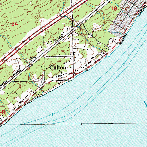 Topographic Map of Clifton Post Office (historical), MN