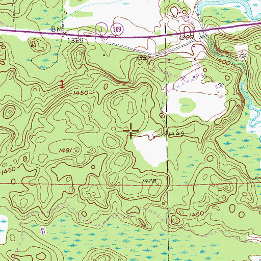 Topographic Map of Carson Station, MN