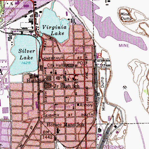 Topographic Map of Holy Spirit Church, MN