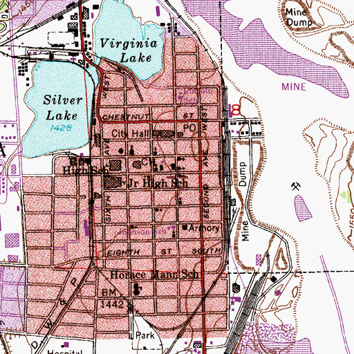 Topographic Map of Good Shepherd Lutheran Church, MN