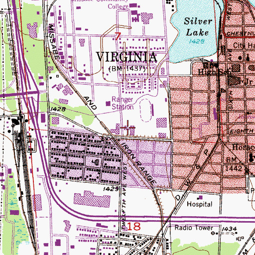 Topographic Map of Our Saviours Lutheran Church, MN