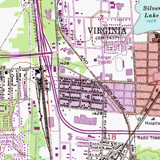 Topographic Map of Jehovah's Witnesses, MN