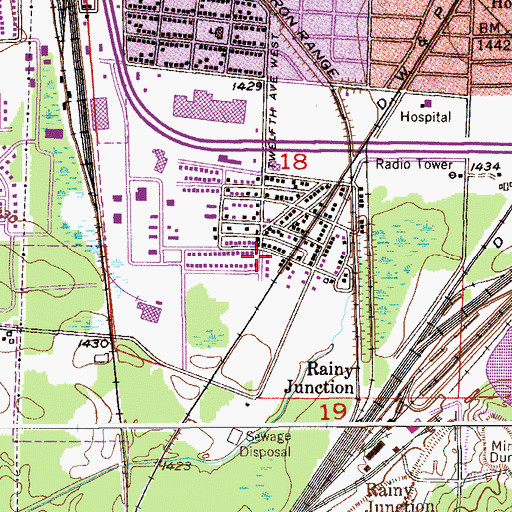Topographic Map of Virginia Church of Christ, MN