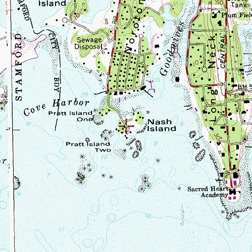 Topographic Map of Pratt Island Two, CT