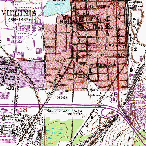 Topographic Map of Hosanna-Christian Fellowship, MN