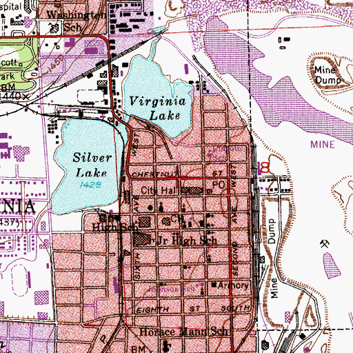 Topographic Map of Cornerstone Family Church, MN