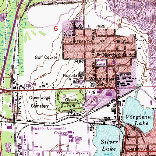 Topographic Map of Laurentian Medical Clinic, MN