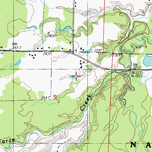 Topographic Map of Alston Apostolic Lutheran Church, MI