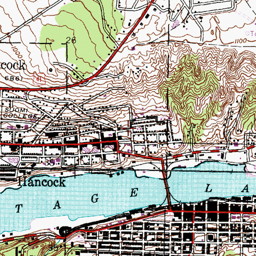 Topographic Map of Terrace Park, MI