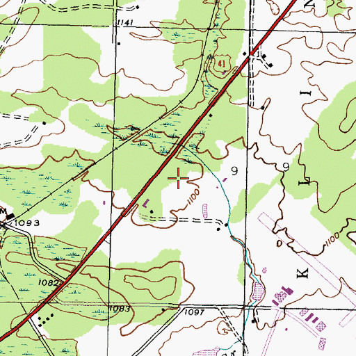 Topographic Map of Copper Country Historical Marker, MI
