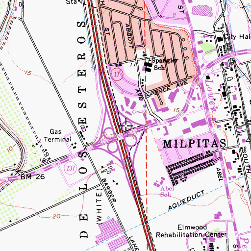 Topographic Map of Exit 9C, CA