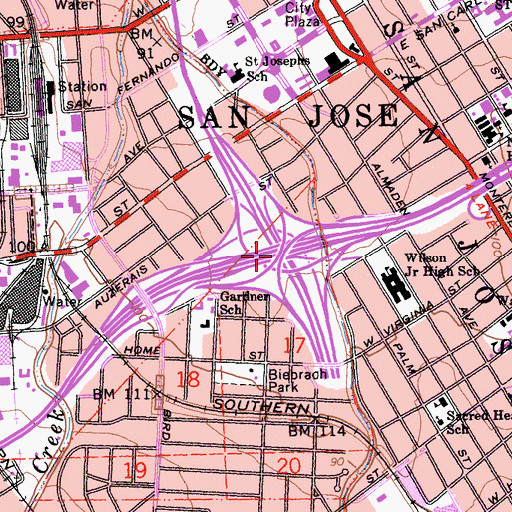 Topographic Map of Exit 5, CA