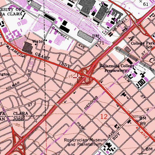 Topographic Map of Exit 2, CA