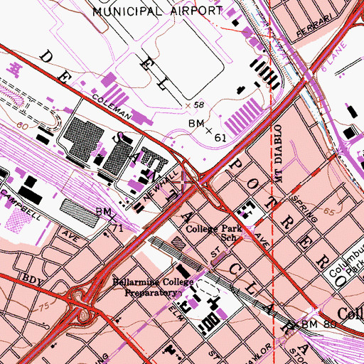 Topographic Map of Exit 3, CA