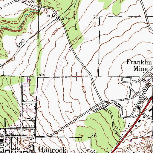 Topographic Map of Marquette Medical Clinic, MI